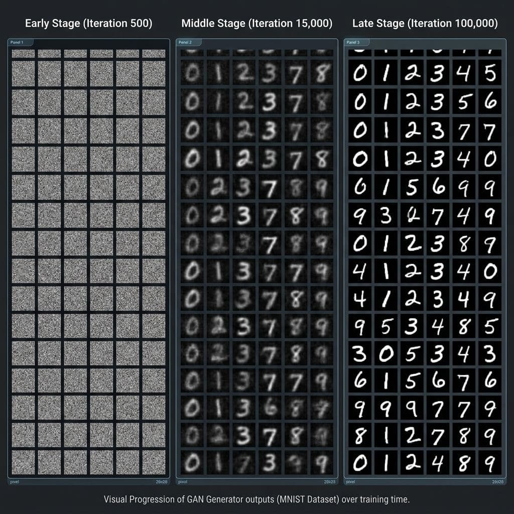 GAN Training Progression