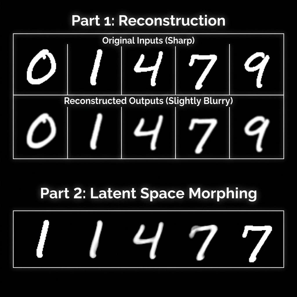 VAE Reconstruction and Morphing