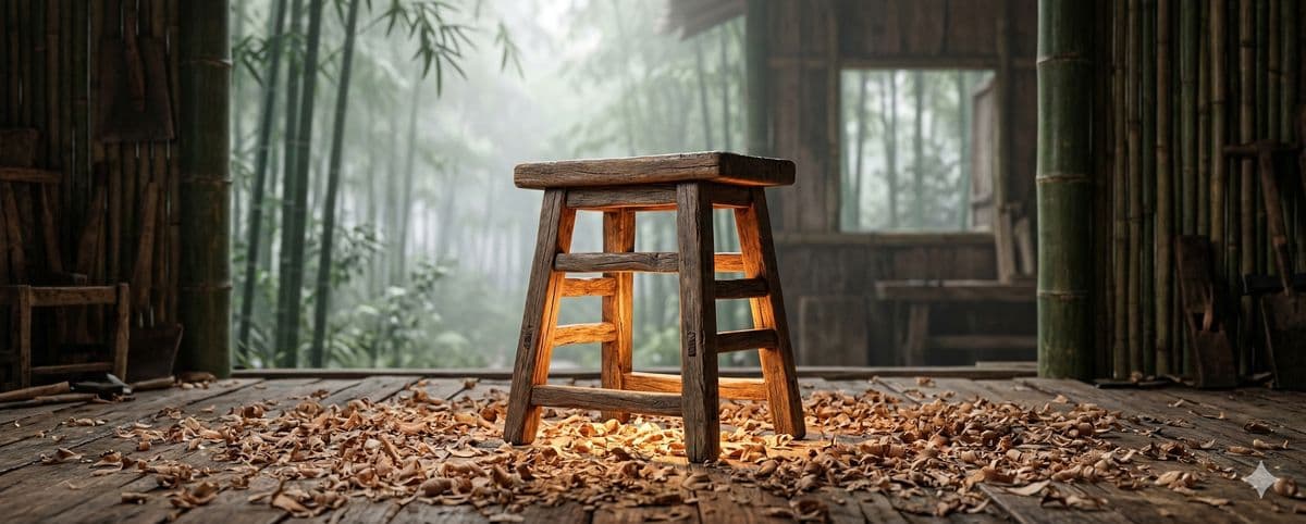 阿木爺爺 ：不費一釘一鉚，用「榫卯」結構拼接出人生與工藝的平衡美學